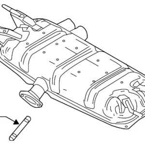 Exhaust Muffler - Mazda (PEPP-40-100A)