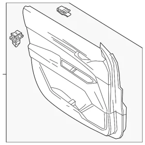 Door Trim Panel - Mazda (VA40-68-450-4B)