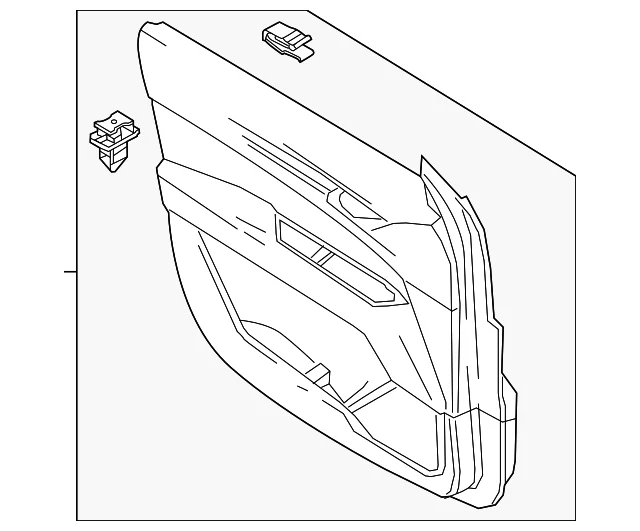 Door Trim Panel - Mazda (VA40-68-450-4B)