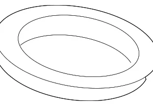 Pre-Converter Lower Seal - Mazda (CA02-40-581)