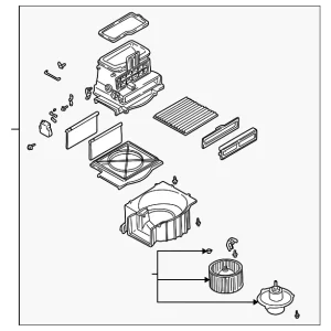 Blower Assembly - Mazda (LD23-61-140B)