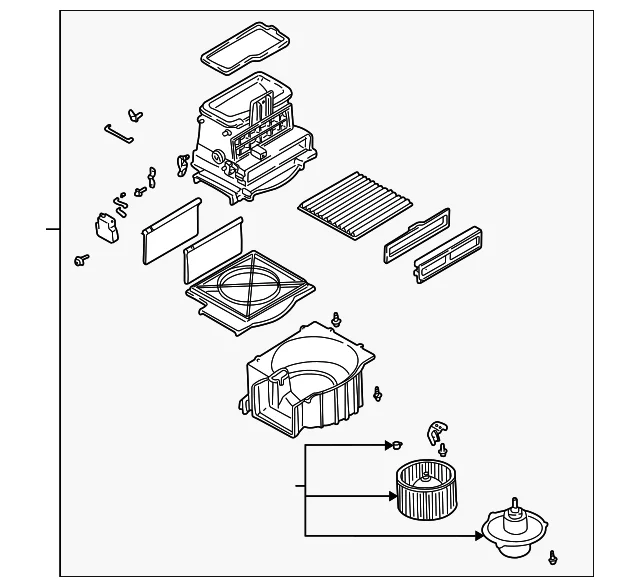 Blower Assembly - Mazda (LD23-61-140B)