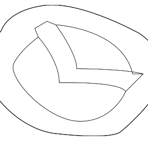 Engine Cover Emblem - Mazda (PXD5-10-2D9)