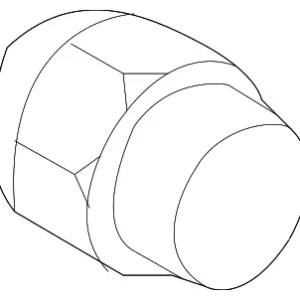 Wheel Lug Nut - Mazda (DN3K-37-161)