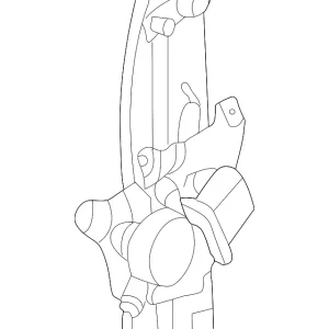 Window Regulator - Mazda (T001-72-590)
