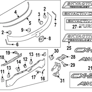 Mount Bracket - Mazda (KB7W-50-854)