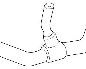 Radiator Coolant Hose - Mazda (1F61-15-185)