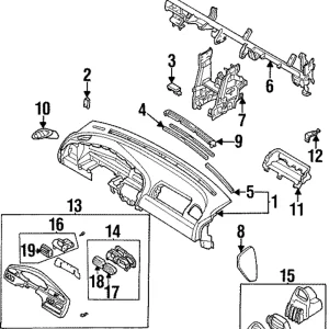 Louver - Mazda (S09A-64-91X)