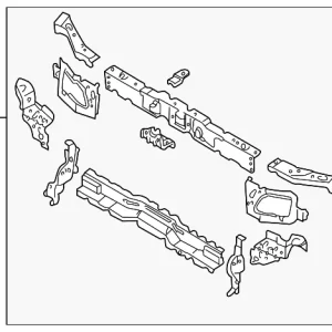 Radiator Support - Mazda (LC62-53-110L)