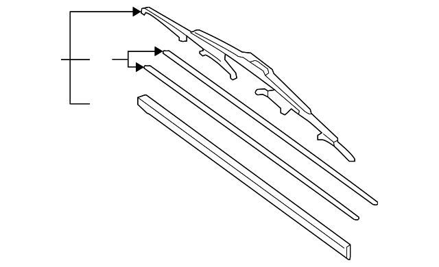 Blade Assembly - Mazda (WG85-67-330)