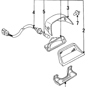 Cover Fastener - Mazda (HG30-51-599-45)