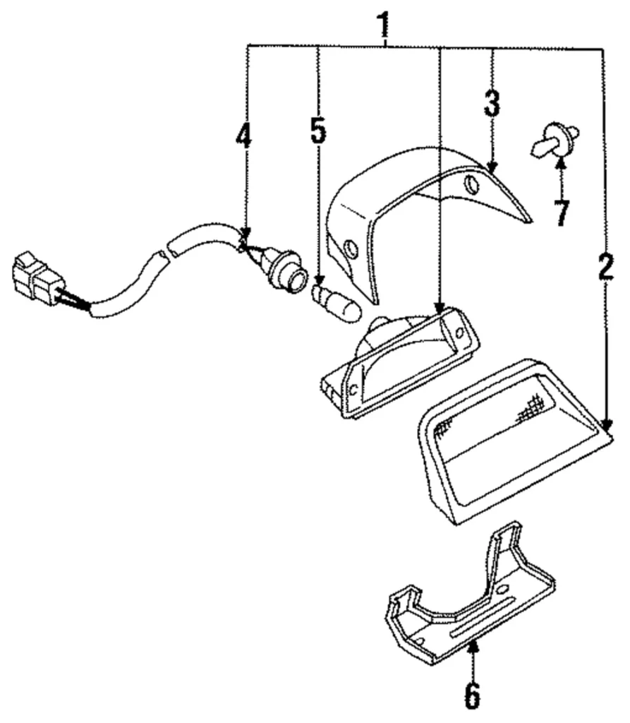 Cover Fastener - Mazda (HG30-51-599-45)
