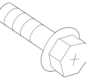 Door Glass Bolt - Mazda (9YA0-2A-611)