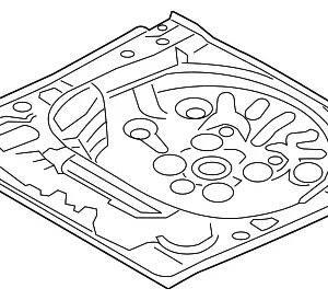 Rear Floor Pan - Mazda (B4YC-53-750)