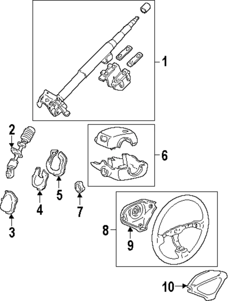 Horn Button Assembly - Mazda (BR70-32-800)