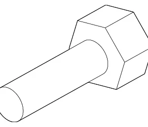 Upper Control Arm Bolt - Mazda (9YA0-21-223A)
