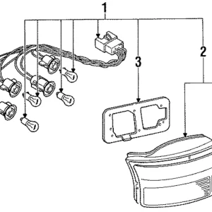 Lens & Housing Gasket - Mazda (B467-51-158)