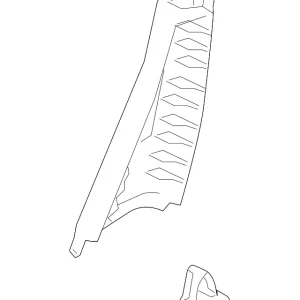 Upper Center Pillar Trim - Mazda (GK2E-68-190B-77)