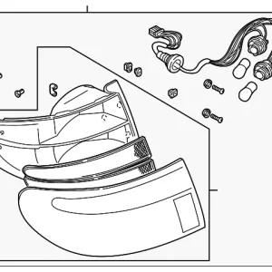 Tail Lamp Assembly - Mazda (8BT3-51-150A)