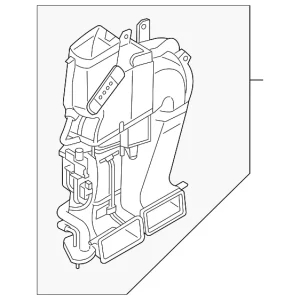 Drive Motor Battery Compartment Air Conditioning Case Assembly - Mazda (ZZDA-61-J41)