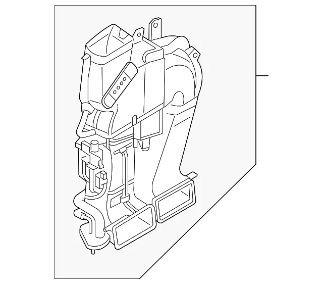 Drive Motor Battery Compartment Air Conditioning Case Assembly - Mazda (ZZDA-61-J41)