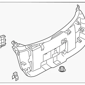 Lower Gate Trim - Mazda (DGH9-68-960-02)