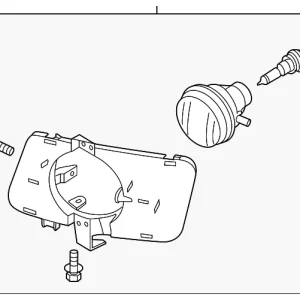 Fog Lamp Assembly - Mazda (BN8R-51-680C)