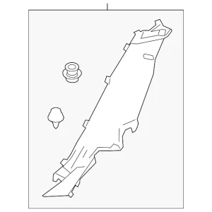 Lock Pillar Trim - Mazda (BCKE-68-760A-02)