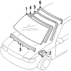 Reveal Molding - Mazda (BW5B-50-601A)
