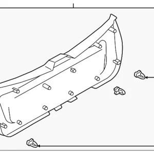 Trim Panel - Mazda (B25H-68-960C-65)