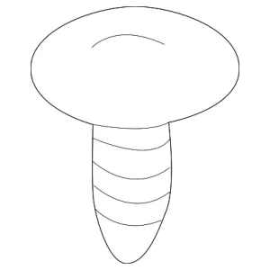 Pkg Tray Trim Fastener - Mazda (G032-68-865A-80)