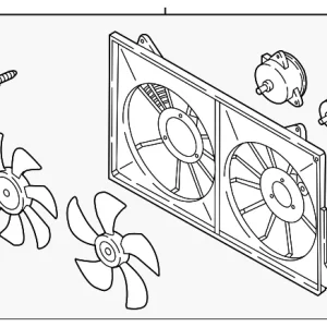 Fan Assembly - Mazda (PXPV-15-025)
