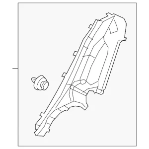 Lock Pillar Trim - Mazda (BHN1-68-760A-02)