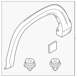 Wheel Opening Molding - Mazda (DN4E-51-W20C)