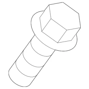 Exhaust Manifold Heat Shield Bolt - Mazda (CW01-40-901A)