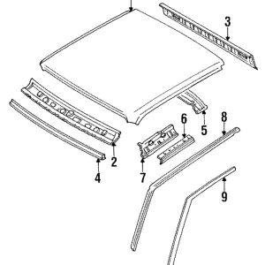 Drip Molding - Mazda (UE57-50-521)