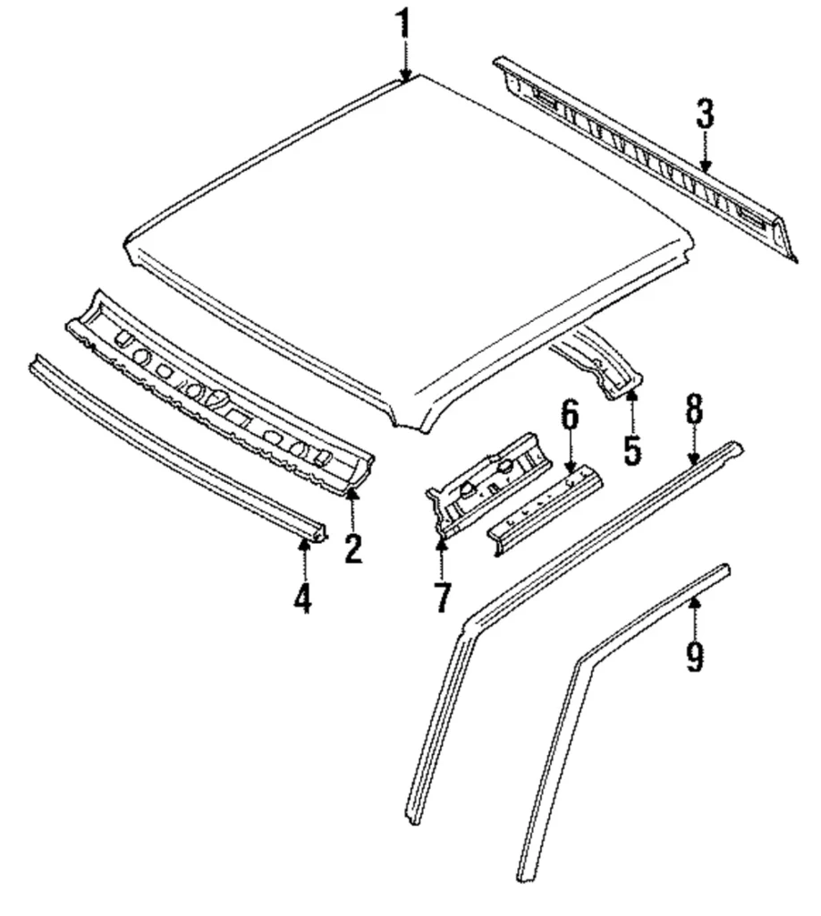 Drip Molding - Mazda (UE54-50-511)