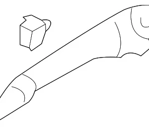 Handle, Outside - Mazda (TD87-58-410B)
