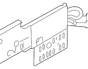 Radio Side Bracket - Mazda (GJ6A-66-9B0)
