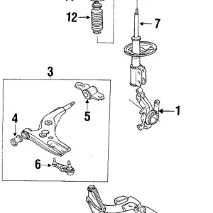 Suspension Control Arm Bushing - Mazda (BS06-34-46Y)