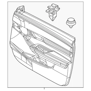 Door Trim Panel - Mazda (DCWK-68-420D-02)
