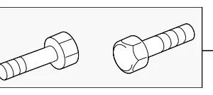 Upper Control Arm Bolt - Mazda (9XF0-05-259L)