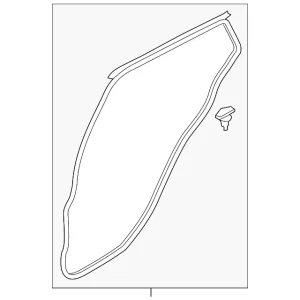 Door Weather-Strip - Mazda (DGH9-72-760)