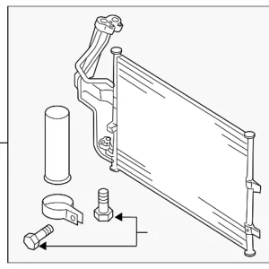 Condenser Assembly - Mazda (BBM4-61-480D)