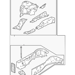 Apron/Rail Assembly - Mazda (GJYA-54-20YB)