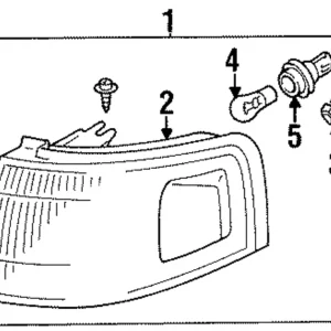 Lens & Housing - Mazda (LB82-51-07XA)