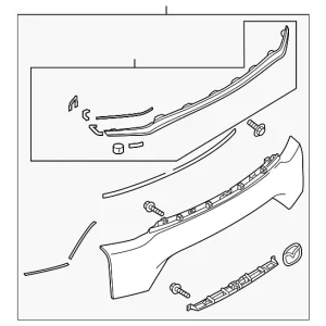 Applique Panel - Mazda (TK49-50-850D-13)
