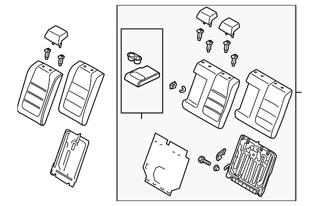 Seat Back Assembly - Mazda (BAMC-57-450B-39)
