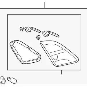 Backup Lamp Assembly - Mazda (GS3L-51-3F0E)