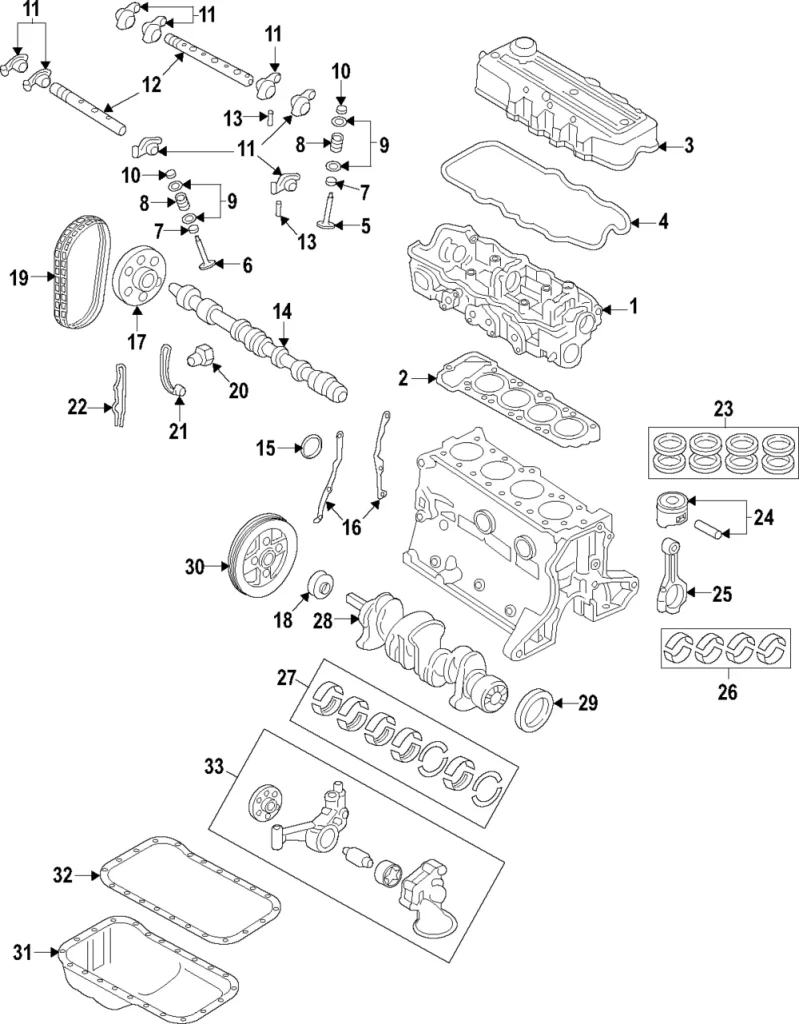Valve Cover Gasket - Mazda (E301-10-235B)